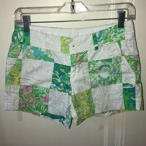 White Lilly Pulitzer “The Callahan” Shorts